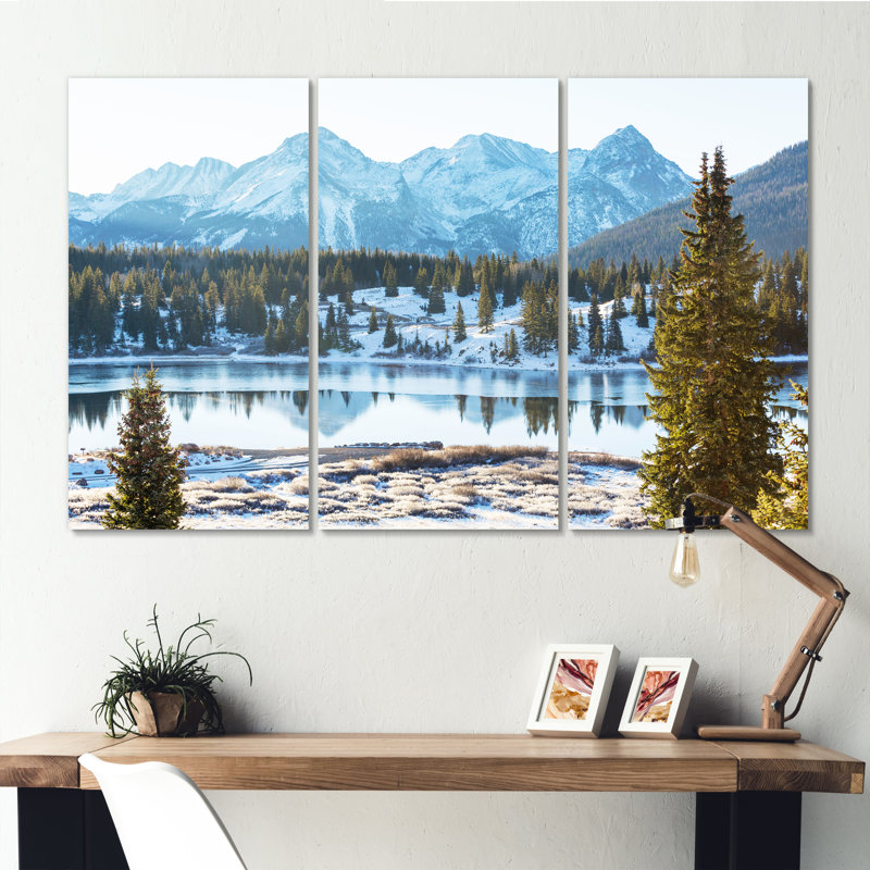 Faune sauvage de l'Alaska, impression sur toile 3 pièces, H 40 po x l 60 po x P 1 po