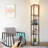 Jarold 63.7" Column Dimmable Floor Lamp with Shelves & Remote Control & USB Charging Station-1624514962