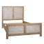 Roux Reclaimed Pine Panel Bed, Light Natural and Grey Wash-152617581