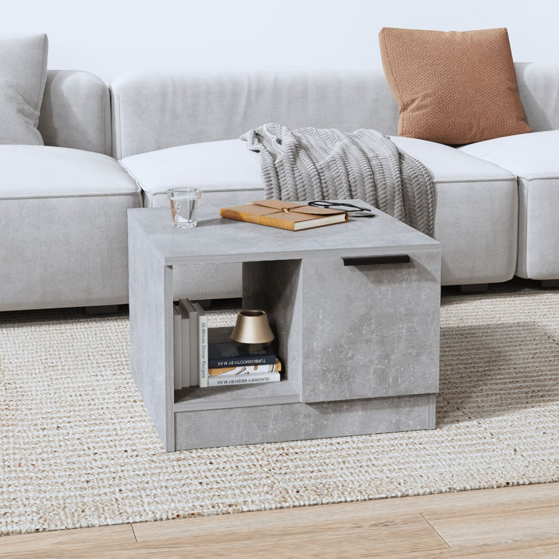 Table basse Table de bout Table de canapé Mobilier de salon Bois d'ingénierie, Blanc