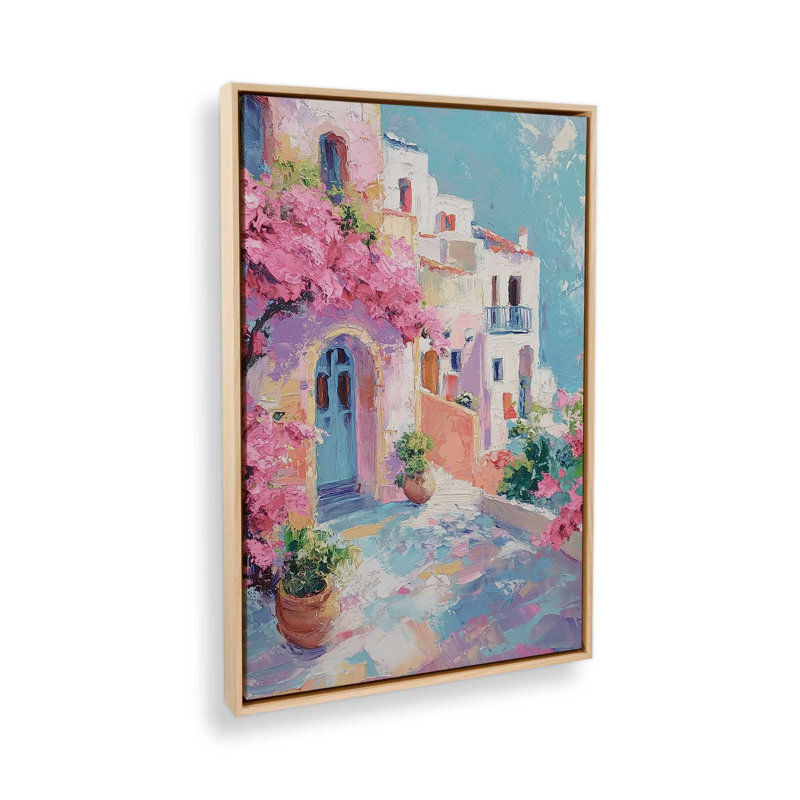 Amalfi Blooming Pathway II, H 19 po x l 13 po, Érable américain, Impression encadrée sans passe-partout
