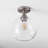 Chused Glass Semi Flush Mount