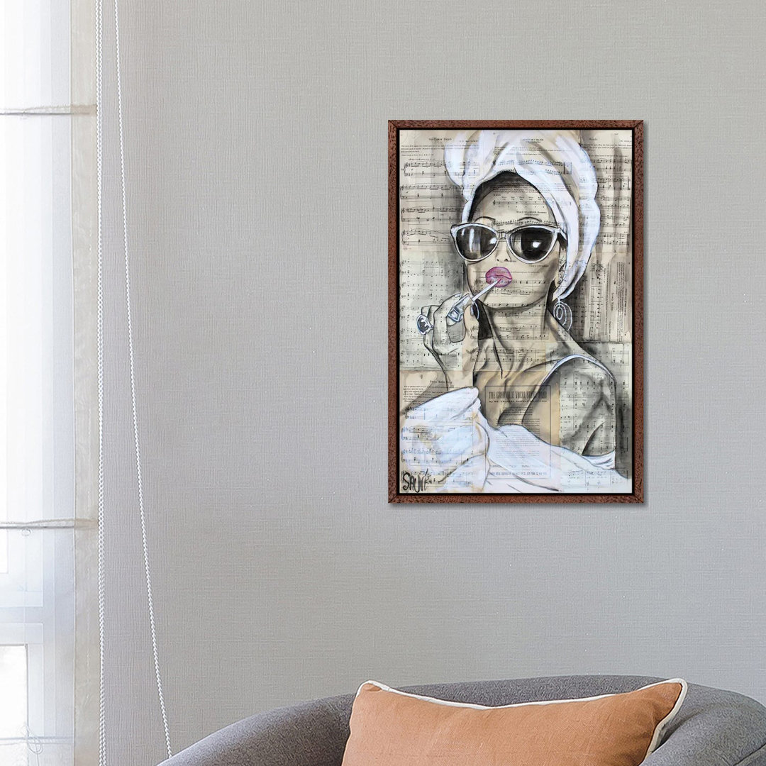 Glam Girl von Jason Sauve - Galerie-verpackte Leinwand Giclée auf Leinwand