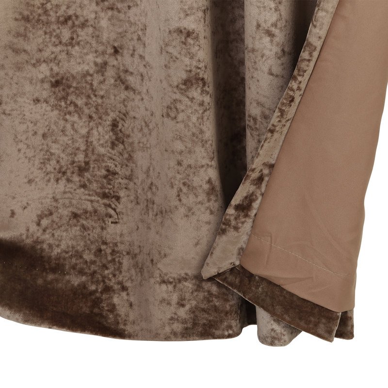 Reiban Room Darkening Curtain Pair, 168cm Width x 229cm Drop, Oyster