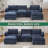 [NEW ARRIVED] U Shaped Upholstery Sectional Sofa,Sectional Modular With Storage Console & Wireless Charging,2 Cup Holders,Bluetooth Speakers-1073431558