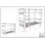 FORREST Buche European Single (90 x 200 cm) Solid Wood Frame Bunk Bed