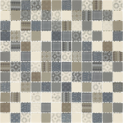 Carreau de mosaïque pour mur et plancher en verre 1 "x 1" Lexington