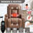 PU Infinite Position Up To 350 LBS Power Lift Recliner Chair For Elderly, Heavy Duty Motion Mechanism With 8-Point Vibration Massage And Lumbar Heating, USB Charging Port, Cup Holders-525870197