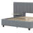 Upholstered Platform Bed With Big Headboard