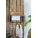 Laundry Rack with Accordion Design - 20" x 14" x 20" - Brown and Black