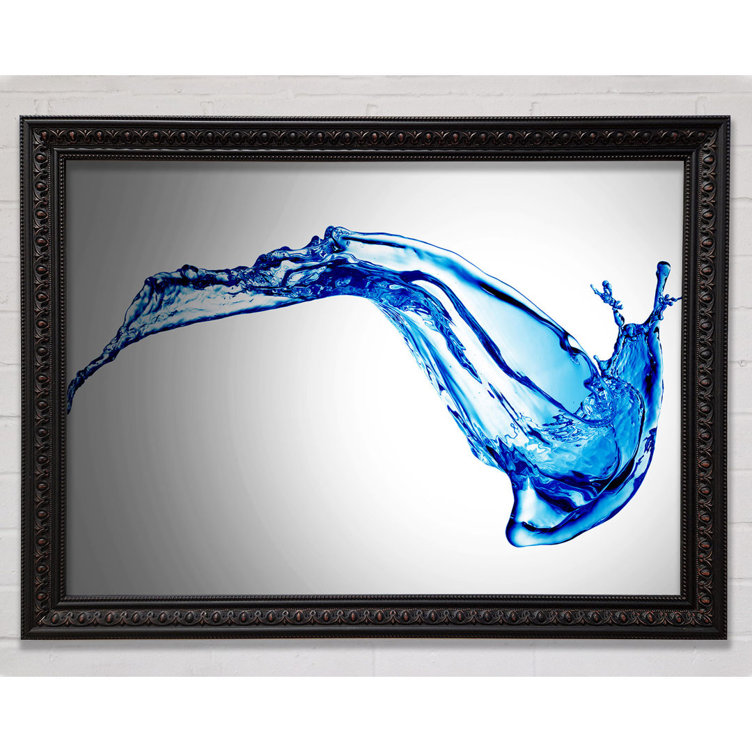 Blue Splash Motion - Einzelner Bilderrahmen Kunstdrucke