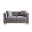 Canapé de luxe à deux places en velours 62 po Chesterfield-660197499