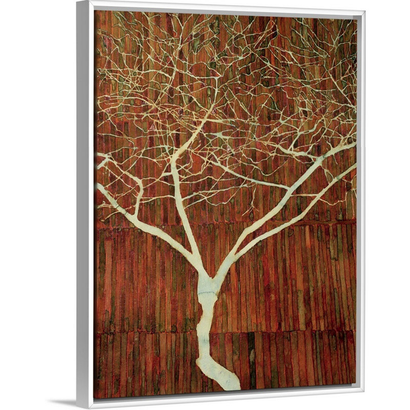 «White Tree, 2006» par Graham Dean, reproduction sur toile, Cadre blanc, H 26 po x l 20 po x P 1,75 po