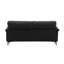 Eilene Loveseat, Black Top Grain Leather LV03701