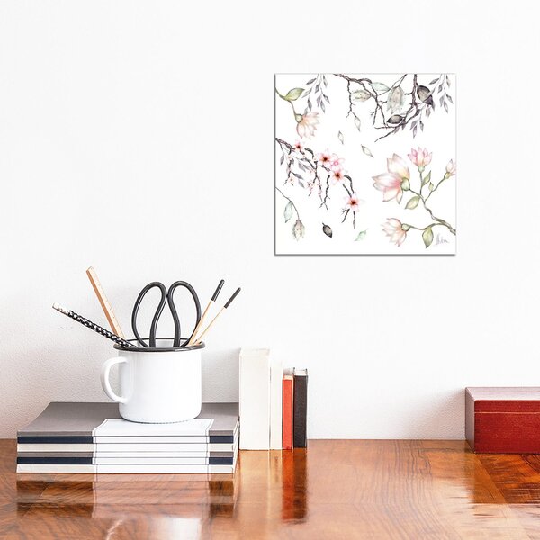 Bless International Magnolia On Canvas By Natxa Painting 