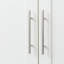 Armoire de cuisine haute efficace avec 2 portes et 3 cloisons - 4 espaces de rangement, blanc