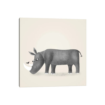 Rhino by Nic Squirrell - Wrapped Canvas Print