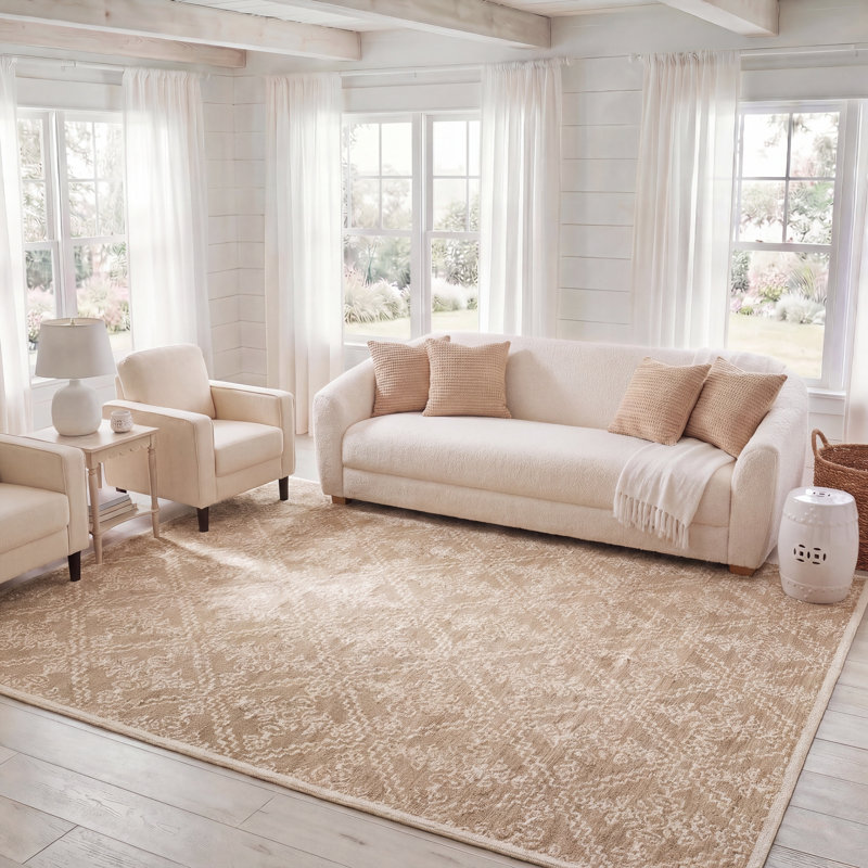 Ébène touffeté à la main 80% laine; Tapis géométrique 20% coton, Rectangle 8' x 10'