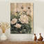 Pivoines et champ ouvert II - impression de bois de pivoines - sur bois de pin naturel-1690330342