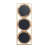 3 Mirror Piece Wall Mirror In Gold Rectangular Frame