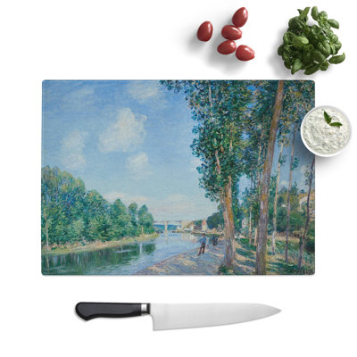 June Sunshine by Alfred Sisley Chopping Board