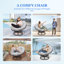 Chaise longue d'extérieur en métal Almeater