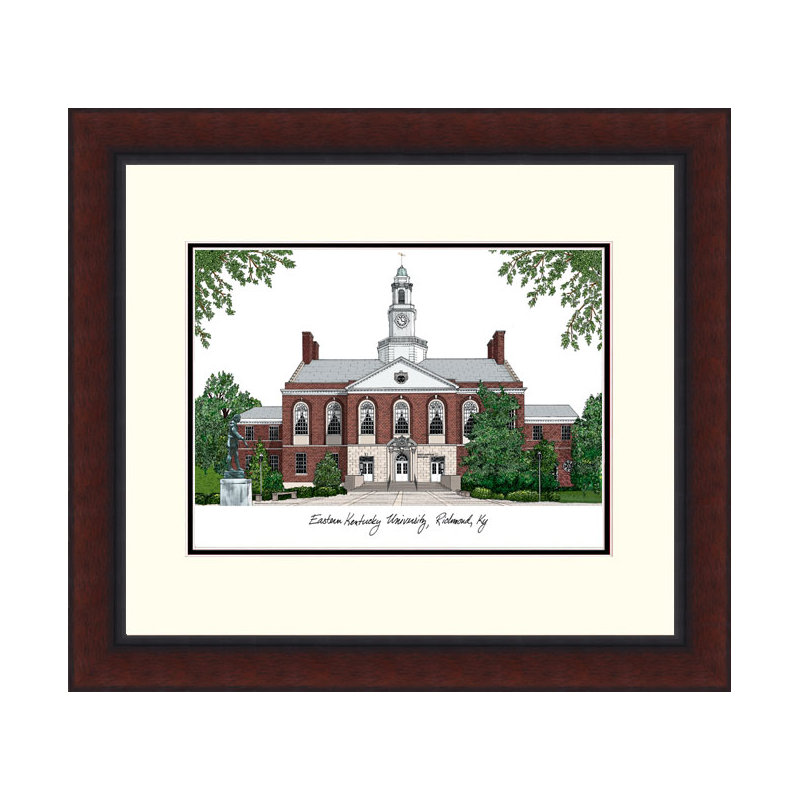 Cadre photo de lithographie à alumnus héritée ncaa eastern kentucky colonels l'