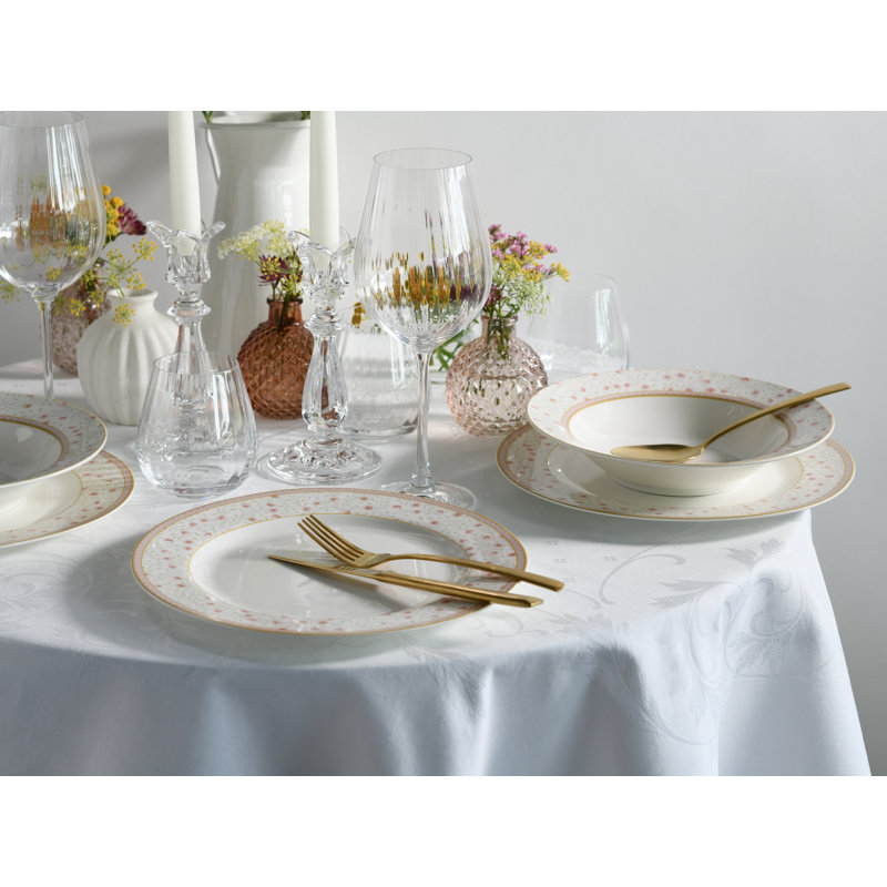 Emilia (New Bone China) 12 Piece Bone China Dinnerware Set, Service for 6
