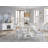 White Extendable Rectangular Dining Table-116588710