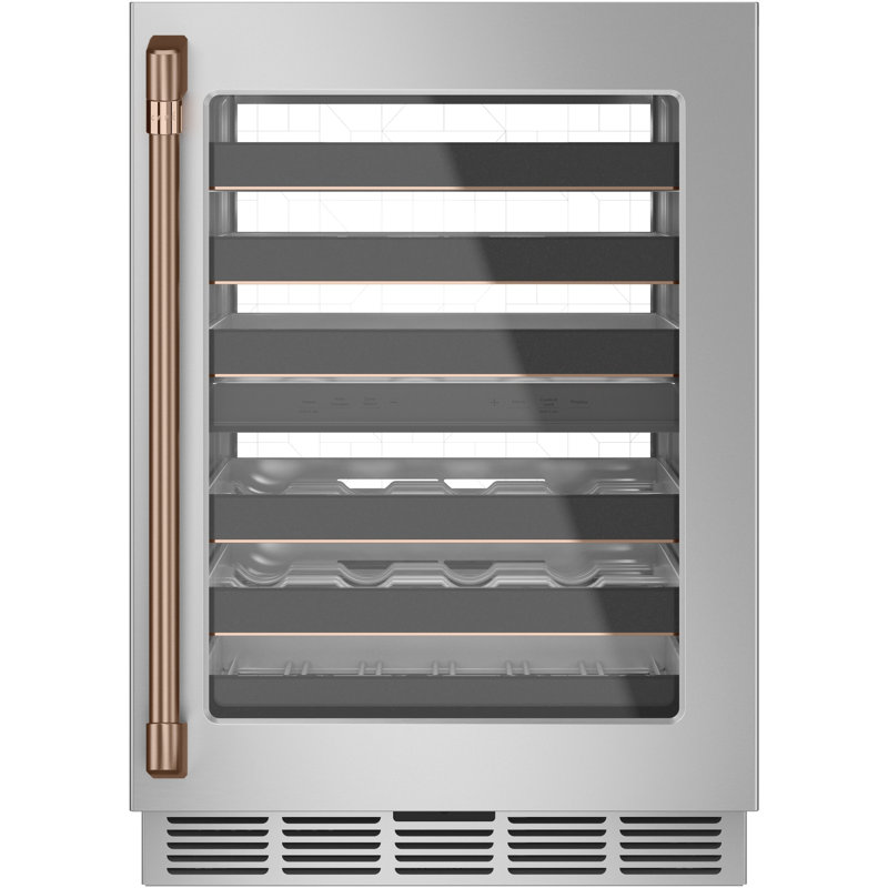 Undercounter Refrigerator Bar Pull, Brushed Copper