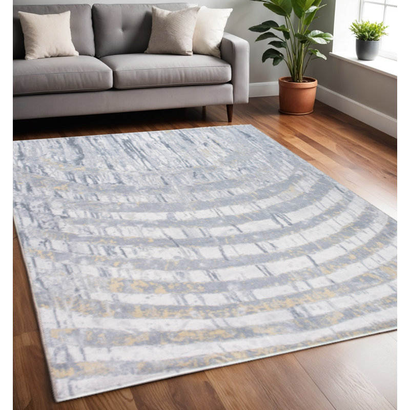Abstract Indoor Rug, Rectangle 5' x 8'