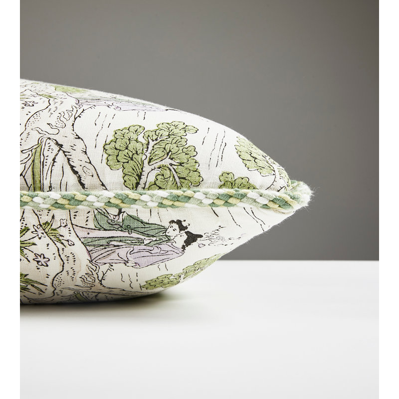 Pacifica Square Pillow Cover & Insert, Lavender/Citron
