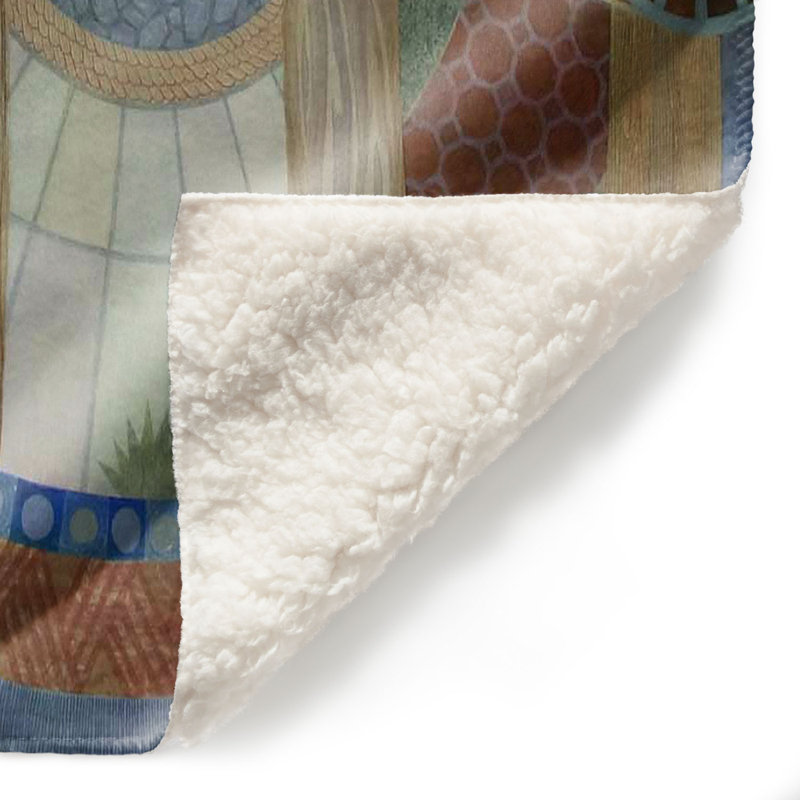 Couverture de sherpa douce buste house, l 68 po x L 80 po