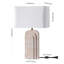 Lampe de table en travertin Rodrick