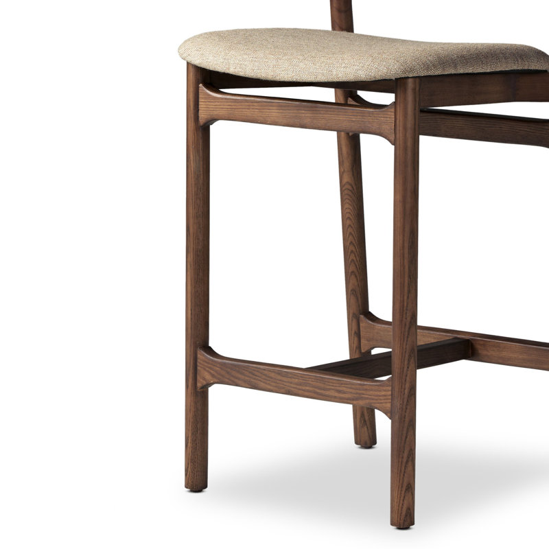Baden Stool, Counter Stool (26" Seat Height), Sienna Brown, Alcala Wheat/Polyester Blend