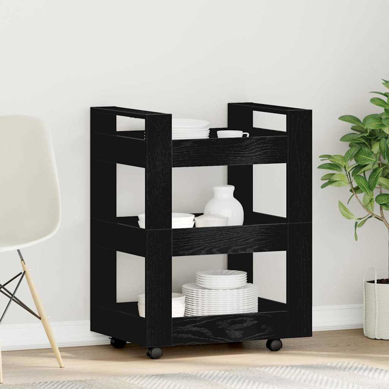 Bar Cart, Black oak