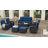Patio Furniture Set With Luxury 6" Cushions, 3 Pieces Swivel Rocking Patio High Back Chairs, Outdoor Wicker Bistro Conversation Set For Balcony, Porch, Backyard, Poolside, Beige-1580350626