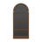 71H"×31"W Arch Full Length Mirror Wall Mirror with Stripe Wood Frame-625857341