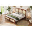 Lit plateforme en bois avec tête et pied de lit en rotin-1350946498-1350946496