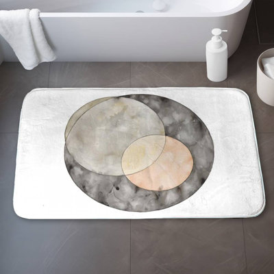 Interlocking Bath Mat with Non-Slip Backing - Quick Dry Memory Foam Bathroom Rug - Absorbent - Modern Plush Spa-Style - Machine Washable