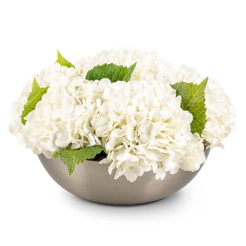 Stella RealTouch Hydrangea Arrangement, Snow