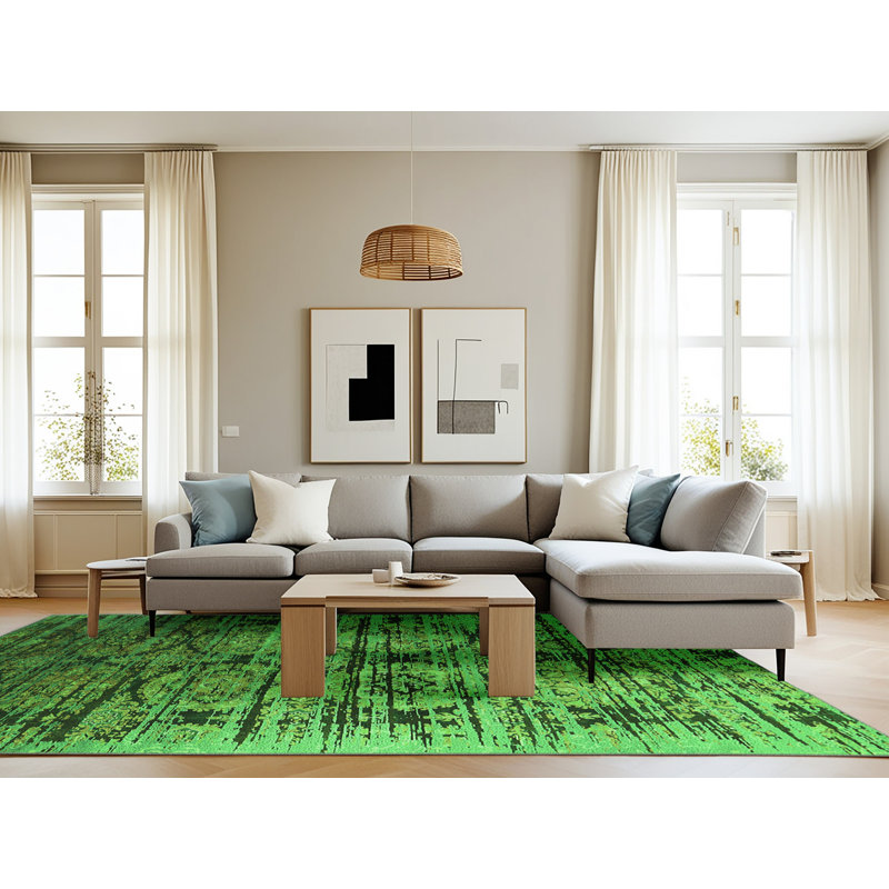 Washable Oriental Indoor Rug, Rectangle 8' x 12'