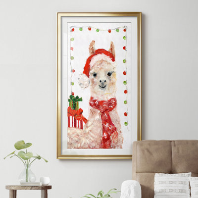 Holiday Llama I - cadre photo