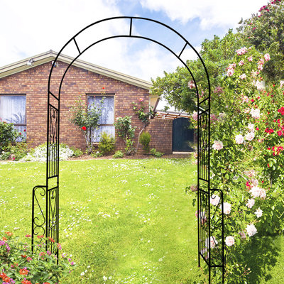 Arche de jardin en métal l 55 po x H 94,5 po Arbora