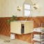 Meuble-lavabo mural 24 po avec comptoir en céramique