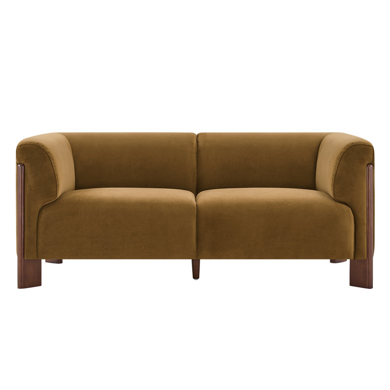 Wanetta 66'' Upholstered Sofa With Solid Wood Leg