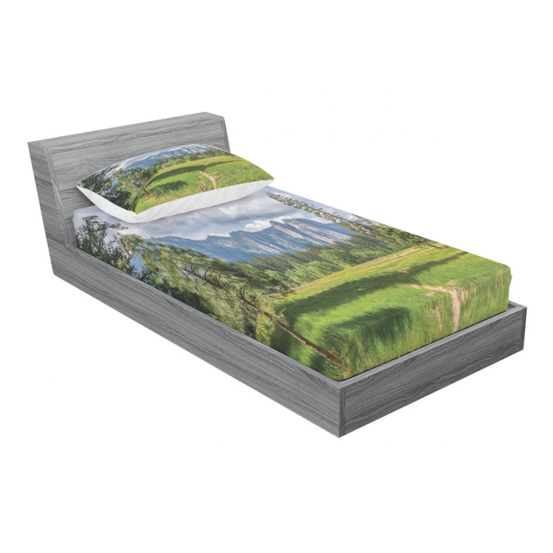 Microfiber Sheet Set, Twin Sheet Set with Fitted Sheet
