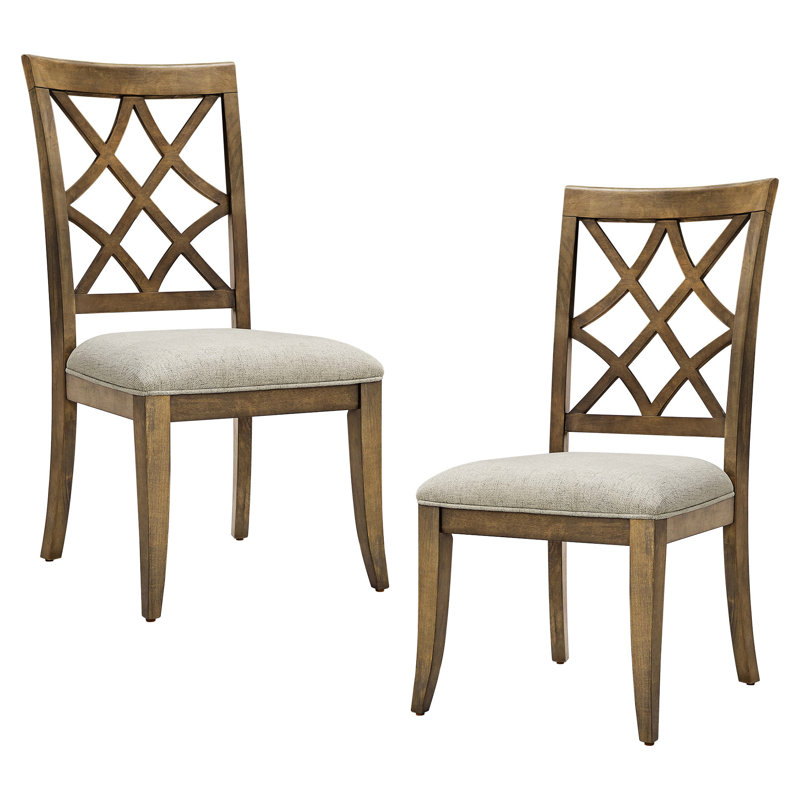 Chaises de salle à manger rembourrées Mid-Century, White Oak