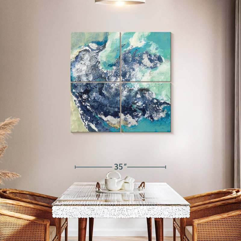 Turquoise Avery, 74" H x 74" W