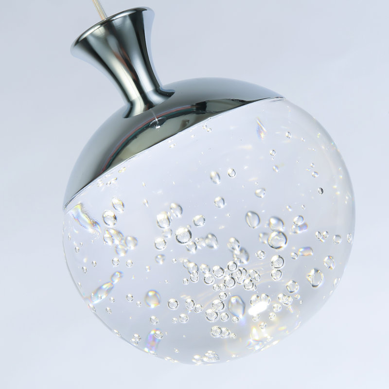 1 - Light Chrome LED Single Pendant